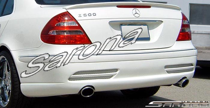 Custom Mercedes E Class  Sedan Rear Bumper (2003 - 2009) - $590.00 (Part #MB-055-RB)